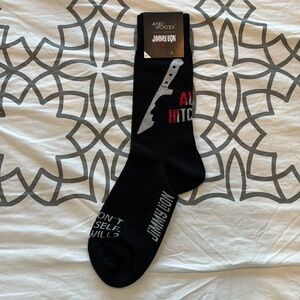 Jimmy Lion NWT Alfred Hitchcock Made in Italy Mid Calf Socks Men’s Size Medium